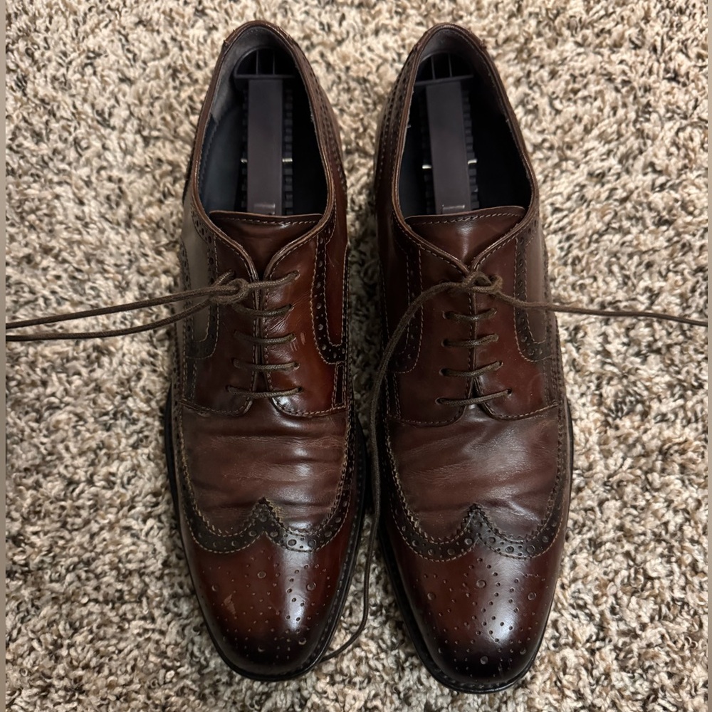To Boot New York Liddell Cognac Calf Wingtip - SIZE 7
